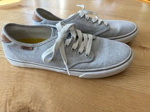 Zapatillas Vans para mujer grises y blancas pequeñas a cuadros - talla 10 - Imagen 1 de 8