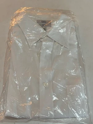 Camisa de vestir blanca resistente a arrugas Croft & Barrows para hombre 15 1/2, 32/33, delgada Foto 1 de 2