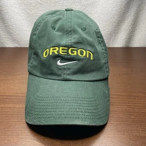 Vintage Nike Team Mighty Oregon Ducks Adjustable Dad Hat Adult Green Cap - Picture 1 of 12