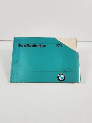 Folleto Manual Uso y Mantenimiento BMW 520 Original No Copia Edizione La 1972 - Imagen 1 de 4