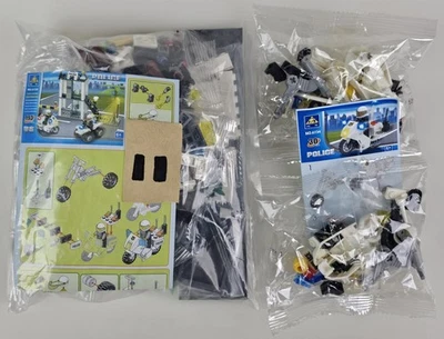 3 Sets Lot - Police Alarm Station & Motorcycles #6728 #6734 Kazi Building Blocks - Image 1 of 4