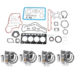 Juego de juntas y pistones de motor V3800 V3800T para Kubota 1J550-21112 1J500-21050 - Imagen 1 de 2