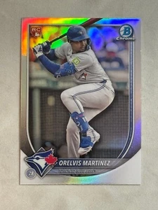 2025 Bowman Chrome Red Rookie Redemption Orelvis Martinez RC #75 Blue Jays - Picture 1 of 2