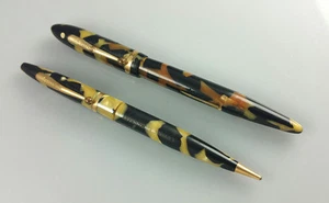 VINTAGE SHEAFFER LEBENSLANGE PERLE und SCHWARZER BRUNNENSTIFT MECHANISCHER BLEISTIFT SET - Bild 1 von 6