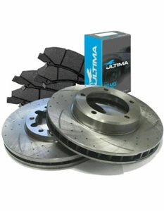 SLOTTED DIMPLED Front 295mm BRAKE ROTORS & PADS for TRITON ML MN MQ MR - Picture 1 of 1