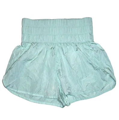 Free People Womens Size Medium Movement The Way Home Shorts Mint Green Lined - Image 1 of 4