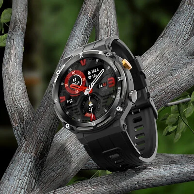 Bluetooth&Luxus Smartwatch Herren Watch Fitness Herzfrequenz Pulsuhr Blutdruck - Bild 1 von 4