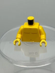 Lego Torso Yellow Torso Bare Chest with Body Lines & Navel, Duckling Tattoo #61 - Picture 1 of 1