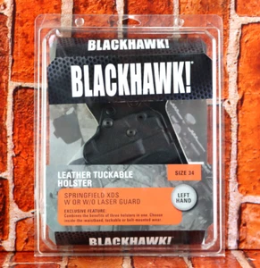 Blackhawk Leather Tuckable Pancake IWB Holster LH Size 34 Springfield XDS - Picture 1 of 9