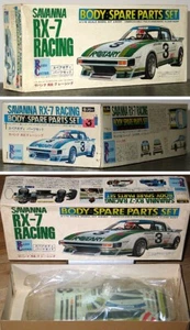 FUJIMI 1/12 RC MAZDA RX-7 RACING SAVANNA LEXAN BODY SET W DECAL/STICKER fits NIC - Picture 1 of 1