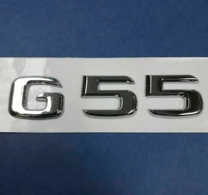 * G55 * LETRAS MALETERO CROMO EMBLEMA INSIGNIAS PARA MERCEDES BENZ CLASE G AMG - Imagen 1 de 2