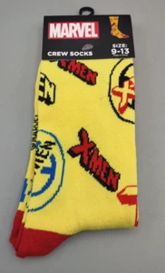 NEW Marvel Comics X-MEN Men's (Or Women's) Crew Socks Adult Size 9-13 - Picture 1 of 2