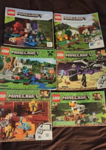 Set of 6 Brand-New/Pre-Owned Lego Minecraft Instruction Booklets - Picture 1 of 15