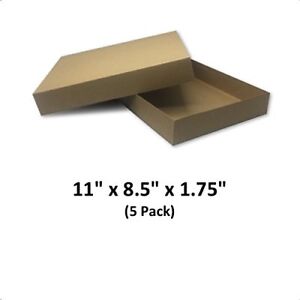 White Gloss Cardboard Apparel Decorative Gift Boxes 6.5x6.5x1.5/8 5 Pack 