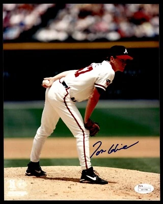TOM GLAVINE SIGNED 8X10 - ATLANTA BRAVES - JSA COA - Image 1 of 2