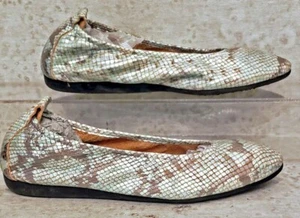 Arche Ballet Flats size 37 us 6.5 limited edition shimmer snake - Picture 1 of 9