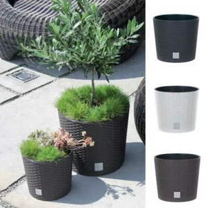 Blumenkübel Blumentopf Übertopf Rato Round Pflanzkübel mit Innentopf Pflanztopf - Bild 1 von 4