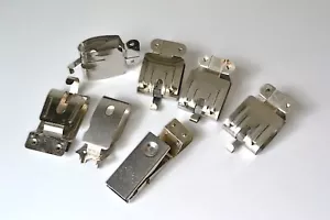 Vintage Edelstahl ungewichtete + gewichtete Folie Trocknen Clips x7 - Bild 1 von 1