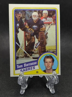 1984-85 Topps Buffalo Sabres Hockey Card #14 Tom Barrasso RC - Image 1 of 3