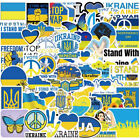 50Pcs Blue Yellow Ukraine Stickers Ukraine National Flag Suitcase Stickers  TQ