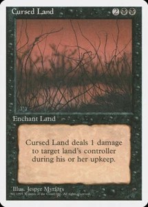 4 Cursed Land 4x x4 - LP - 4th Edition - SPARROW MAGIC - mtg - Picture 1 of 1