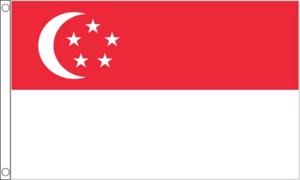 Singapur große Flagge (8 Fuß x 5 Fuß) - Bild 1 von 1