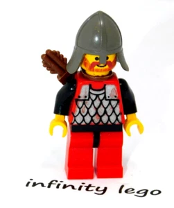 LEGO Vintage 1992 Castel Minifigure with Brown Arrow Quiver Black Knight's 6086 - Picture 1 of 3