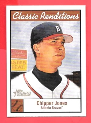 2001 Topps Heritage #CR5 Chipper Jones NRMT - Image 1 of 2