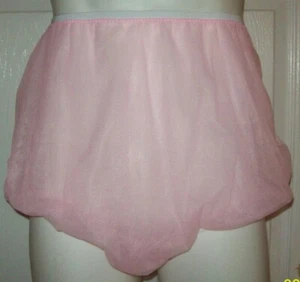 3 CAPAS COMPLETAS Rosa NYLON TRANSPARENTE Abuela FULLER POOF PANTY BURBUJA * 34 - 46" - Imagen 1 de 1
