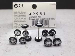 HO 1:87 Busch # 49951 Modern Auto Neumáticos/Ruedas Juegos de 6 ruedas - Imagen 1 de 1