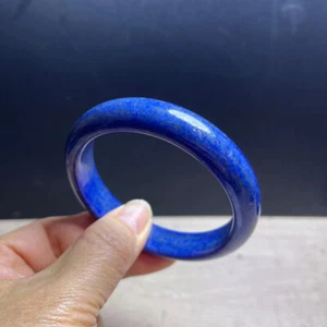 Innendurchmesser 60 mm Natürlicher Lapislazuli Edelstein Kristall Armreif Armband AAA - Bild 1 von 6