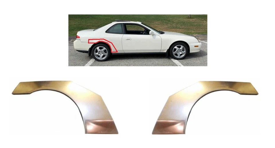 Repair Panel Rear Wheel Arches Set of 2 Pair For Honda Prelude HP5 1996 - 2000 - Image 1 of 1