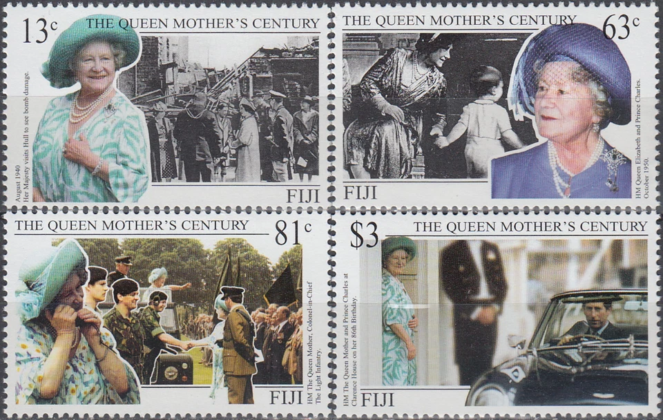Centenario de la Reina Madre de Fiji 1999 MNH-9 euros Foto 1 de 1