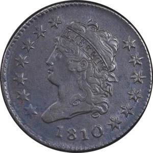 1810 Large Cent EF Uncertified #255 - Picture 1 of 2