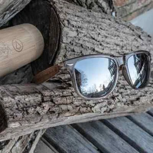 Ohana Silver Doc Sunglasses Wood New - Picture 1 of 1