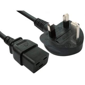 2m UK Stecker Zu C19 Netzkabel - Bild 1 von 1
