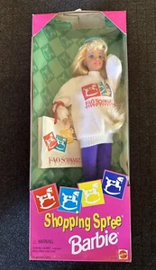 Muñeca Barbie vintage 1994 Shopping Spree FAO NEGRA pelo largo rubio #12749 en caja original - Imagen 1 de 6