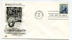 1283B 5c George Washington, redibujado, ArtCraft, FDC - Imagen 1 de 1