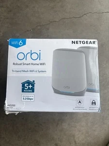 Netgear Orbi RBS750 Add-on Satellite Tri-Band Wireless Mesh WiFi 6 AX4200 - Afbeelding 1 van 6