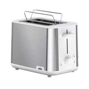 Braun PurShine 2 Slice Toaster White/Silver HT1510WH - Picture 1 of 4