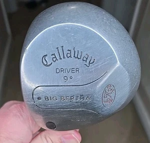 Callaway Big Bertha Driver 9deg LH Steel Shaft 46" With Super Stroke Clean - Picture 1 of 6