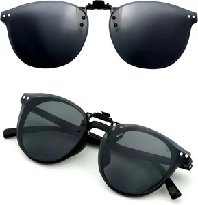 CREYESTAL Polarisiert Sonnenbrillen Aufsatz Brille, Sonnenbrille Clip, Anhebbar  - Bild 1 von 12