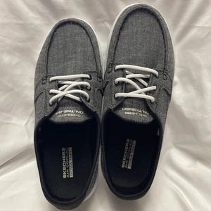 Skechers Go Walk Lite Black/White Women's Size 7 Air Cooled Goga Mat - 15433W - Picture 1 of 11