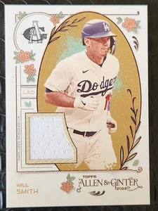 2024 Topps Allen & Ginter Reliquia Will Smith #AGR-WS Los Angeles Dodgers - Imagen 1 de 2