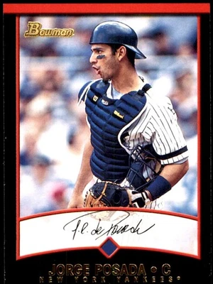 Хорхе Посада 2001 Bowman No53 Yankees MLB ЧИТАЙТЕ БЕСПЛАТНАЯ ДОСТАВКА AutographDen - Изображение 1 из 2