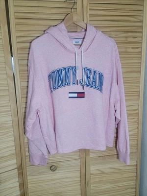 Женская любимая розовая толстовка с капюшоном Tommy Hilfiger 💗 размер XL Ptp 27 увеличенный размер - Изображение 1 из 4