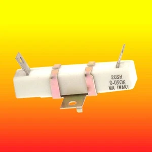 0.05 Ohm 20W LOT OF 1 IWAKI-JAPAN WIREWOUND CERAMIC CEMENT POWER RESISTOR NEW - Picture 1 of 5