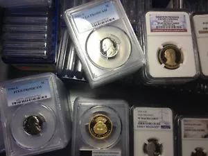 ESTATE SALE US GRADED COINS ▶PCGS NGC◀ 1 SLAB LOT/SILVER GOLD OLD WHOLE SALE LOT - Picture 1 of 9