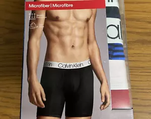 NWT Calvin Klein Men's (X-LARGE) MICROFIBER BOXER BRIEFS NP2214O464 (3 PACK) - Picture 1 of 5