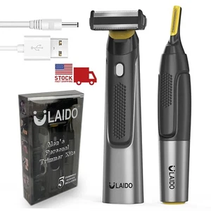 Men's Beard Trimmer Hair Clipper Waterproof Electric Body Shaver Grooming Kits - Picture 1 of 7